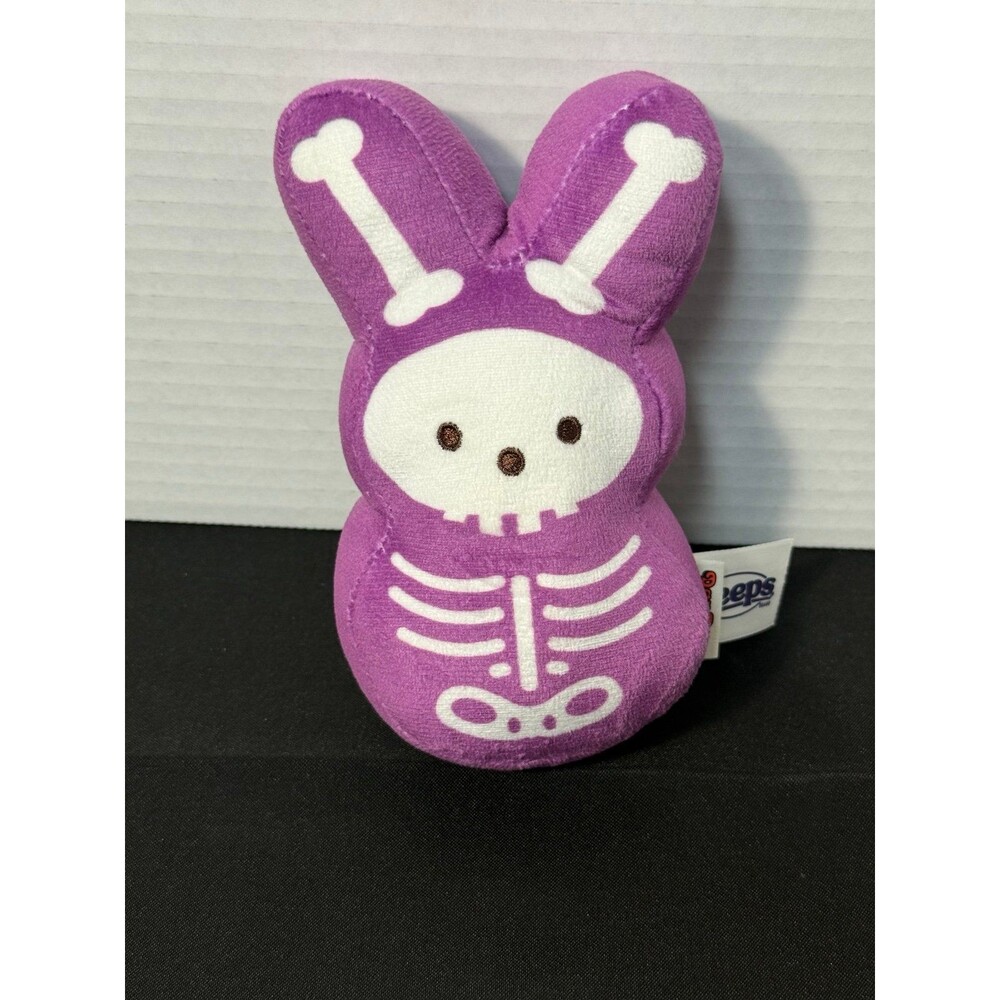 Halloween Purple Skeleton Peeps Plush 6”